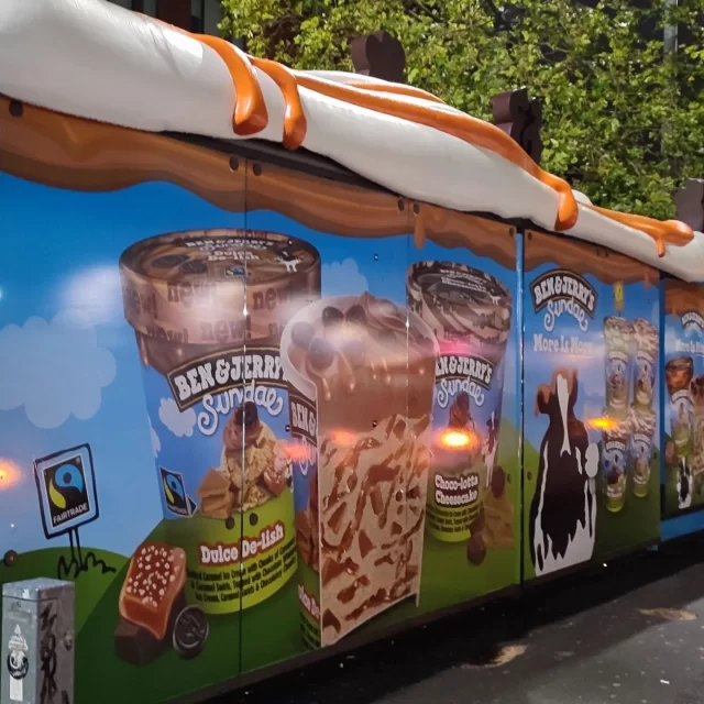 We recently worked through the night assisting the awesome installation team from Stewart Signs on this B&J bus shelter wrap #vanwrap #vinyldecals